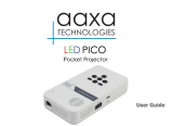 AAXA LED PICO PROJECTOR User manual