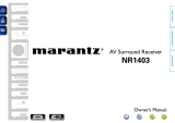 Marantz NR1403 Owner's manual