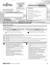 Fujitsu ASTG34CMTA Operating instructions