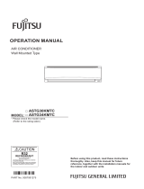 Fujitsu ASTG34KMTC Operating instructions