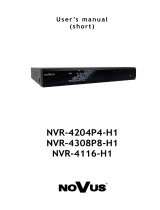 Novus NVR-4116-H1 User manual