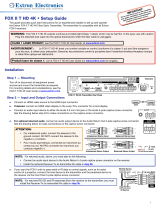 Extron electronics FOX II T HD 4K User manual