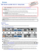 Extron NAV 10E 101 User manual