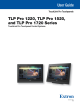 Extron TLP Pro 1220MG User manual