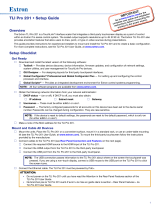 Extron TLI Pro 201 User manual