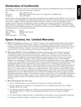 Epson WorkForce EC-C7000 Important information