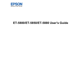 Epson ET-5850 User guide