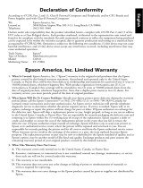 Epson ET-15000 Important information