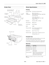 Epson Stylus Pro 3800 UltraChrome Edition User manual