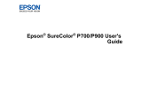 Epson SureColor P900 User guide