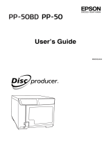 Epson Discproducer PP-50BD Blu-ray User guide