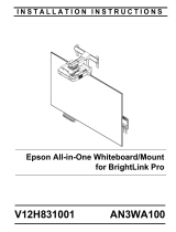 Epson All-in-One Whiteboard and Wall Mount System for BrightLink Pro Installation guide