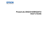Epson PowerLite 2142W User manual