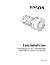 Epson PowerLite 7800p User manual