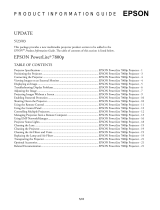 Epson PowerLite 7800pNL User guide
