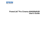 Epson Pro Cinema 6040UB User manual