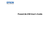 Epson PowerLite U50 Projector User manual