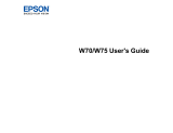 Epson PowerLite W75 User guide