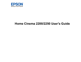 Epson Home Cinema 2250 User manual