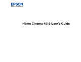 Epson Home Cinema 4010 User manual