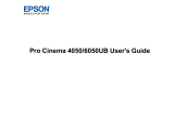 Epson Pro Cinema 4050 User manual