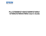 Epson Pro G7805 User guide