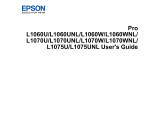Epson Pro L1075U User manual