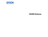 Epson VS260 Important information