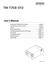 Epson TM-T70II-DT2 Series User manual