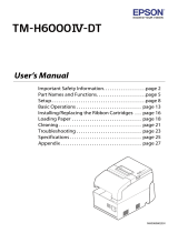 Epson TM-H6000IV-DT Series User manual