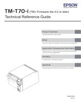 Epson TM-T70-i Series Technical Reference
