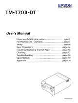 Epson TM-T70II-DT Series User manual