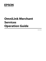 Epson OmniLink Merchant Services V3 Operating instructions