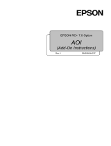 Epson RC+ 7.0 Option AOI EM208S4407F Add-On Operating instructions