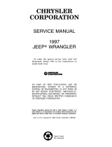 Jeep Wrangler 1997 User manual