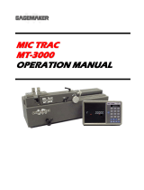 GAGEMAKER MIC TRAC MT-3000 Operating instructions