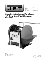 JET 10 In. Variable Speed Wet Sharpener Owner's manual