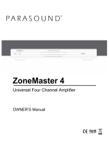 Parasound ZoneMaster 4  Owner's manual