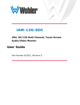 Wohler iAM-12G-SDI audio & video monitor Owner's manual