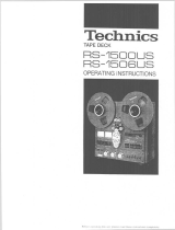 Technics RS-1500 Owner's manual