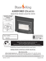 Blaze King Ashford 25 Insert Owner's manual