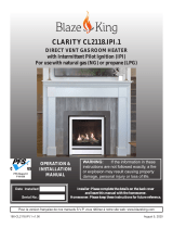 Blaze King Clarity 2118 IPI Owner's manual