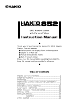 Hakko Electronics 852 User manual