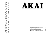 Akai CTB203MT Owner's manual