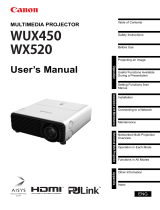 Canon WX520 User manual