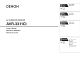 Denon AirPlay AVR-3311CI Owner's manual