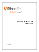 ShoreTel 420 User manual