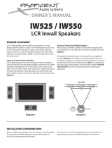 Proficient Audio Systems IW525 Owner's manual