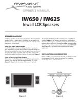 Proficient Audio Systems IW625 Owner's manual