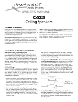 Proficient Audio Systems C625 Owner's manual